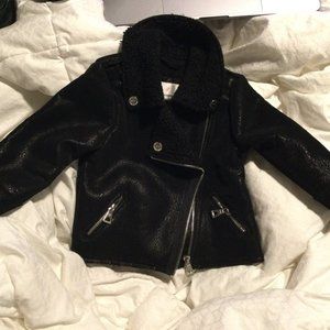 Urban Republic Moto Jacket, Black, Bonded, Asymmetrical, Girl's Size 24 mo. NWT!